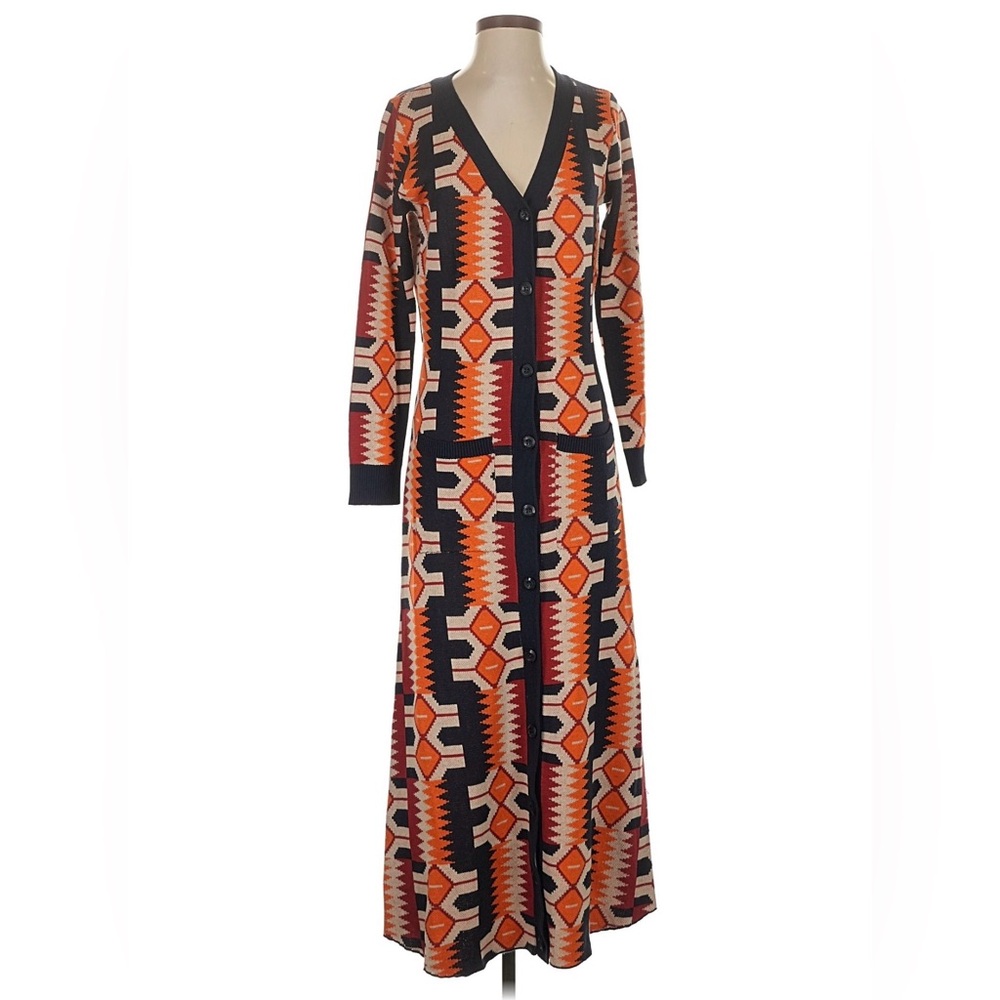 D’iyanu knit maxi cardigan dress